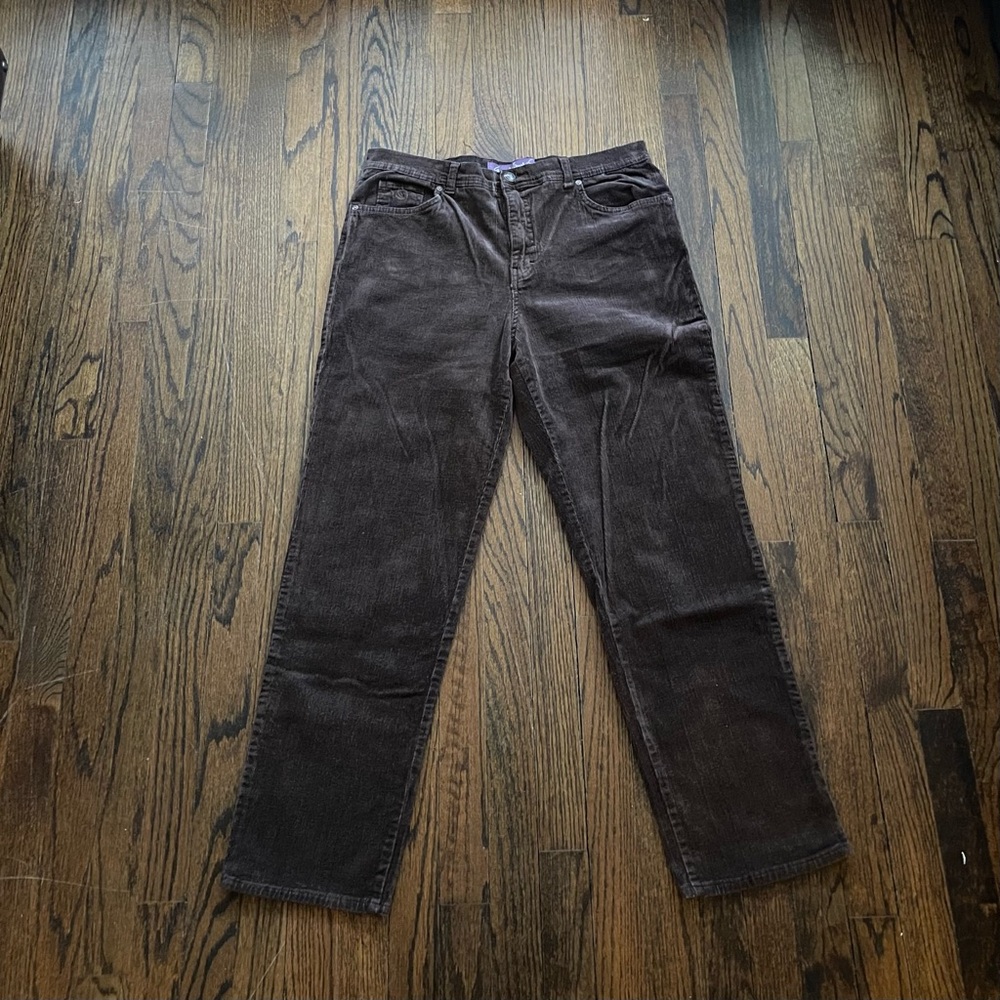 Gloria Vanderbilt Brown Corduroy Pants